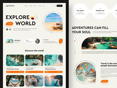 Travel Agency Landing Page eco friendly graphic design green landing landing page nature solar energy landing page solar power travel travel agency travel agency website ui ux web design website