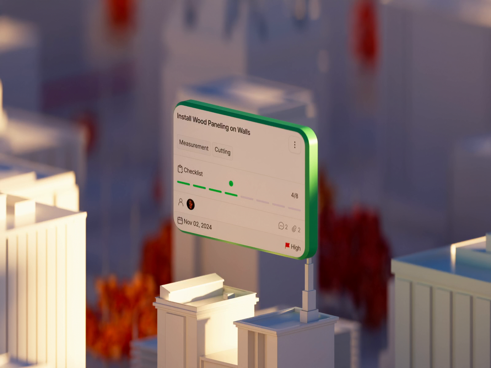 Example of Monthly Subscription: UI, 3D & Branding