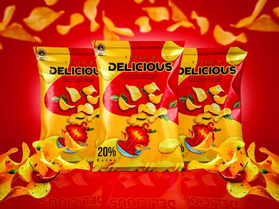 Crunchy & Creative: Chips Packet Mockup Design 🍟🎨 animation branding branding mockup chips packaging design food packaging graphic design illustration logo motion graphics packaging mockup product design product mockup ui ux vector