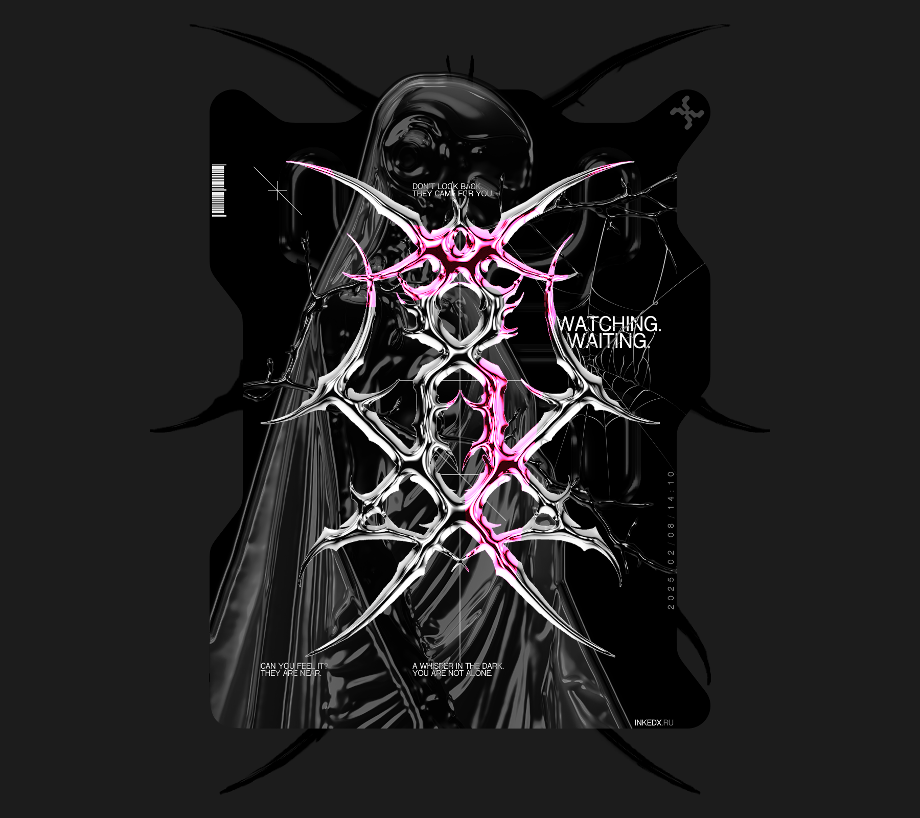 Watching. Waiting. Brutal Poster. branding graphic design logo ui