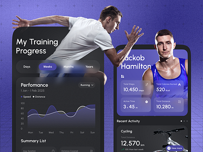 Sport Mobile App app exploration mobile sport training ui design wireframing