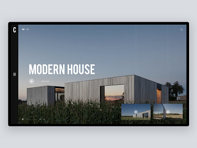 Caswes House - Website architecture design free landing minimal online typography ui ux web website