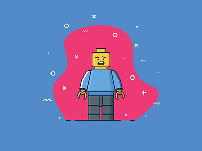 Lego expression flat flat design lego vector