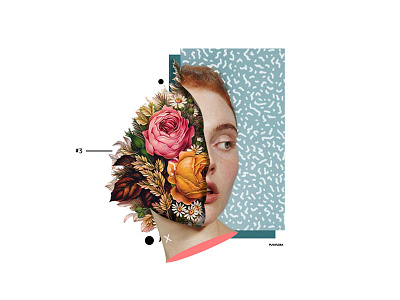Belleza collage diseño editorial fotografía ilustración
