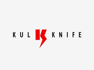 Kulknife Logo knife logo logotype sign typography