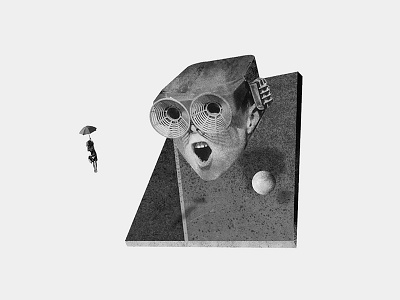 Amor a primera vista collage diseño editorial fotografía ilustración