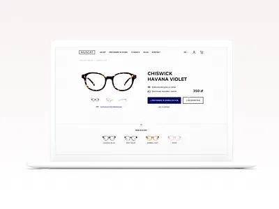 Muscat Desktop behance ecommerce eyewear