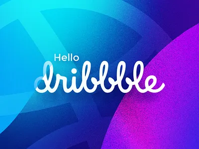 Hello Dribble abstract debut graphic illustration noise shapes