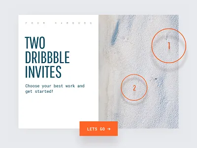 Dribbble Invite clean design drafted dribbble invite flat design invite portfolio responsive typography ui webdesign website