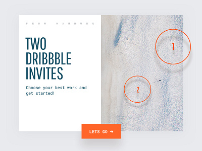 Dribbble Invite clean design drafted dribbble invite flat design invite portfolio responsive typography ui webdesign website