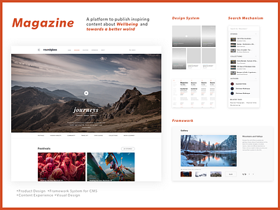 Magazine-Closed Content Platform content design framework magazine platform product