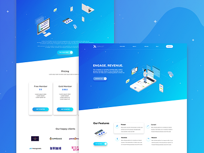 Landing Page for Copilot Platform - Project app chat design designer flat illustration illustrations landing page web website