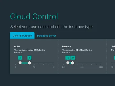 Cloud Performance Web App Concept v2 product design ui design ux design visual design