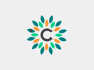 Cazabor Logo animal brand c eye green leaf logo logotype wild