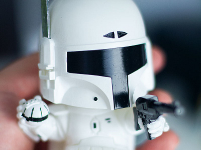 Boba Fett White Edition boba fett toy design toy designer toy maker toy sculpting toy sculptor