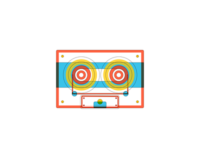 Tape Illustration Rebound blending cassette flat icon icons illustration logo outline tape vector