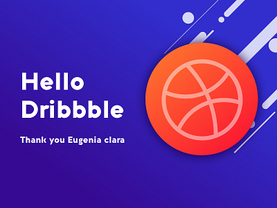 Hello Dribbble ! dribble hello