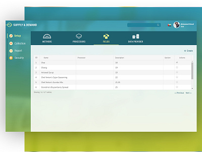 Supply and Demand Screens design ui ux web application wireframe