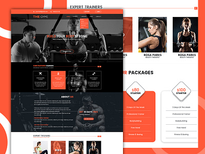 Gym dahuk dahukdesign gym gym ui gym ux psd design ui kit uiux web design