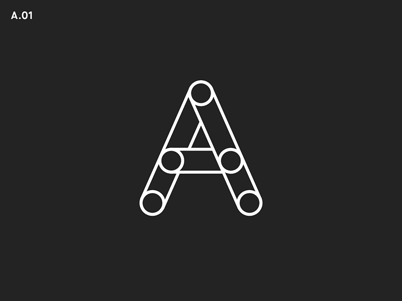 Animated A a animated a animated type animation lettering logo type