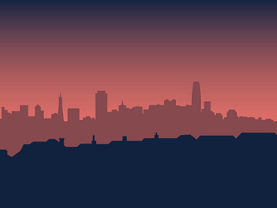 San Francisco Skyline illustrator sanfrancisco skyline