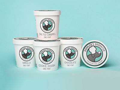 Dopplers Dogpatch Pint Mockup dog icecream logo