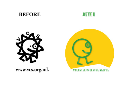 Volunteers Centre Skopje (Redesign) logo redesign volunteers volunteers centre skopje youth organization