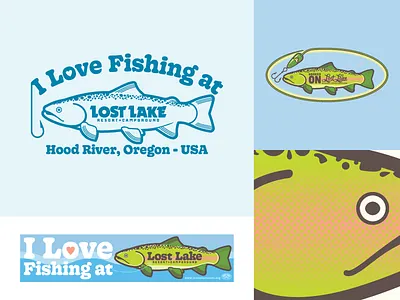 Lost Lake Resort & Campground - '18 merch in progress 5 alaska camping fishing lake merch mt. hood oregon rainbow trout resort screamin yeti work in progress