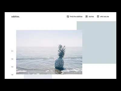 header navigation - dailyUi 053 daily ui challenge dailyui dailyui053 header navigation pineapple