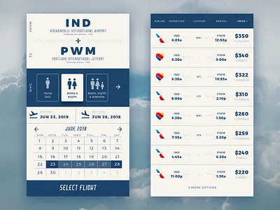 Daily UI 024: Flight Planner adobe adobe xd dailyui dailyui024 dailyuichallenge flight planner interface ui uiux ux