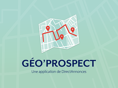 Géo'Prospect, logo proposal app brand identity logo logotype