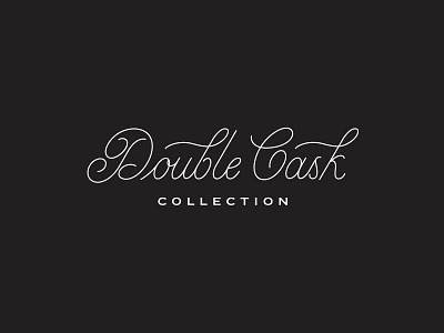 Double Cask Collection hand lettering script typography