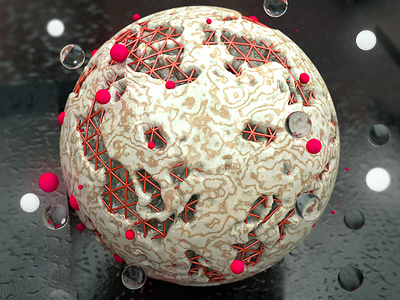 Still Life #3 3d abstract c4d cinema4d geometry reflection spheres still life