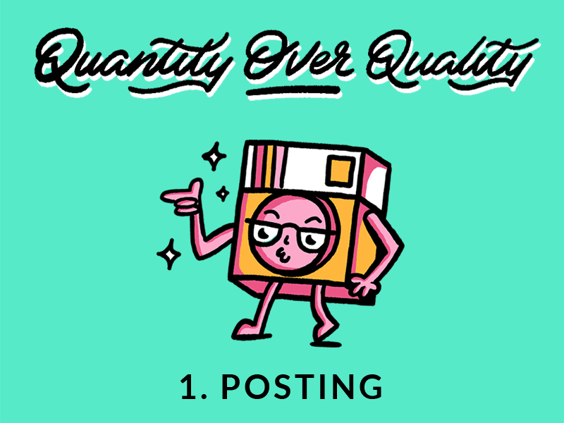 When Quantity is Actually Better Than Quality camera cartoon doodle icon illustration panties paper posting practice thick line