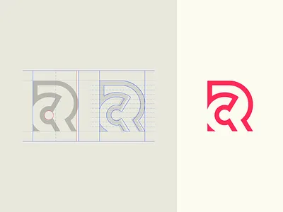 Monogram Legibility FTW grid logo monogram rc vector