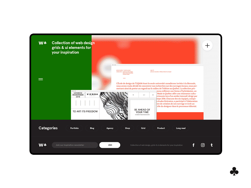 Webforms art gallery grid inspiration ui ux web