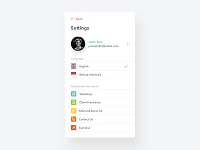 Daily UI #007 (Settings) design minimal minimalism minimalist setting ui ux