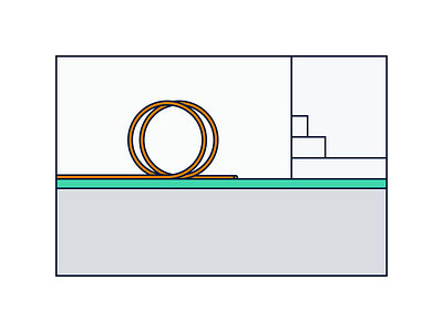 Steg 1. Finn Gravelinje broadband ikea style illustration instruction line art simple