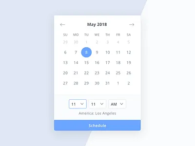 Schedule Dribbble broadcast calendar dates facebook messenger messenger picker scheduling time