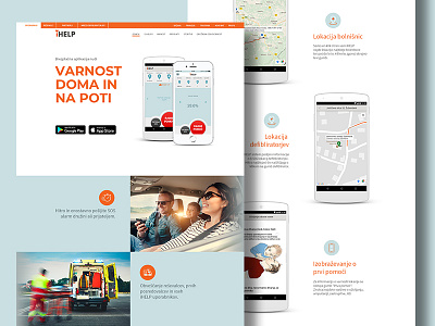 Webpage redesign application blue orange page product redesign webpage