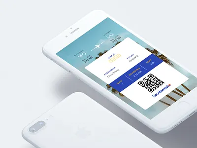 Daily UI #024 Boarding Pass boarding daily ui flight pass southwest ui design uiux user interface ux design