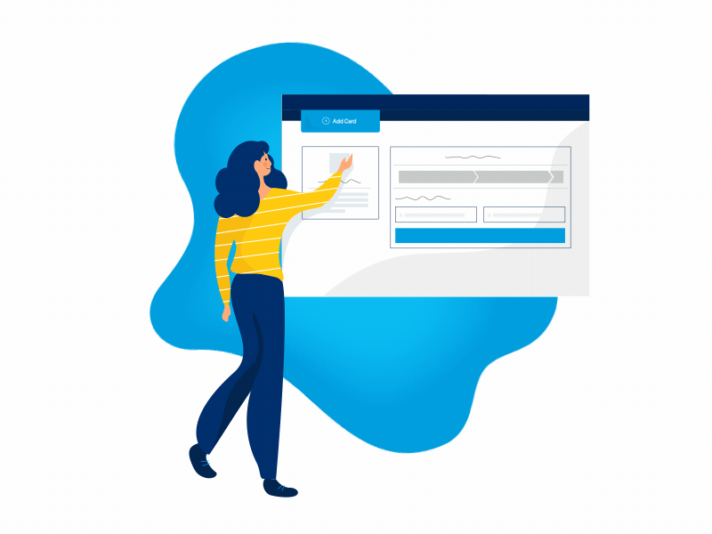 Add a recipient anmiation character illustration