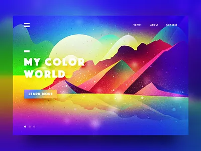 Scenery Illustration colour adventure fiction ui illustration landscape planet scenery science theme space gradient universe mountain