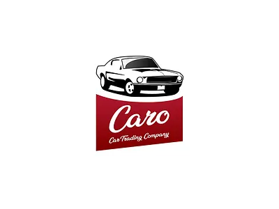 Caro 2d car car trading illustration logo logo design minimal vector
