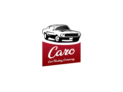 Caro 2d car car trading illustration logo logo design minimal vector