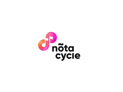 Notacycle 8 brand cycle eight figure illustration infinity logo name nota