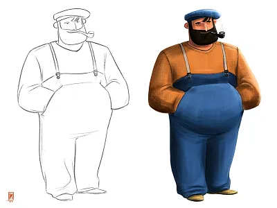 Captain art character design concept art design digital art illustration