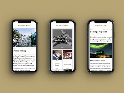 Precious Moment Parmigiani Website design design editorial iphone luxury watches webdesign website