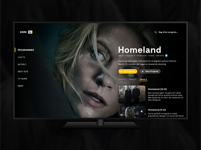 TV App - Daily UI 025 app concept daily dailyui dansk dr drtv tv ui ux