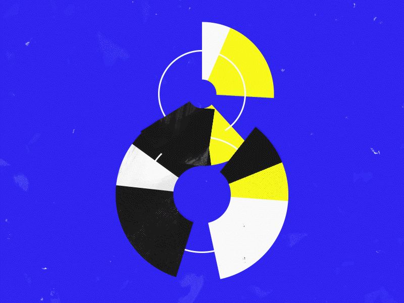 Number 8 - 36 Days of Type 36days 36daysoftype animated animation blue brushes letters motion texture type typography yellow